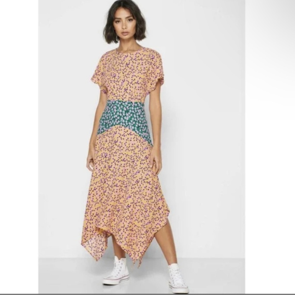 Topshop Floral Midi Dress, US Size 6
